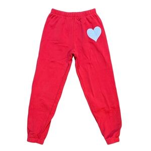 KatieJ NYC Tween Shane XOXO Pant In Red Hot size medium in excellent condition